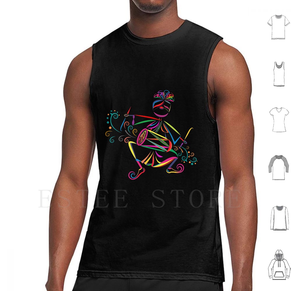 Musical Instrument Of India - Dhol Player Tank Tops Vest Sleeveless