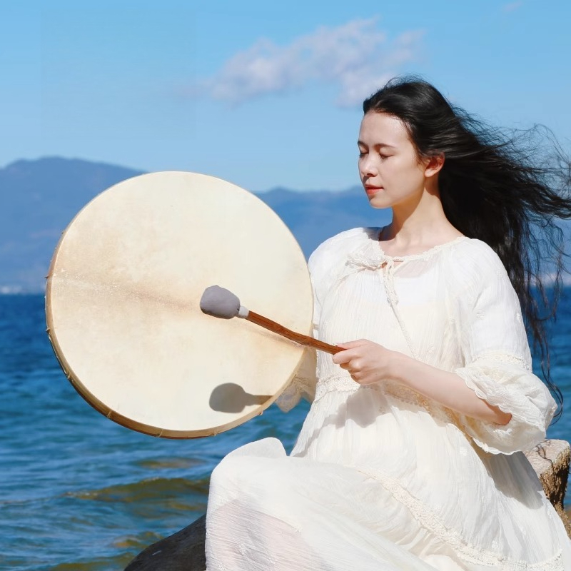 Musical Instrument Of India - Shamanic Drum Circle Sheepskin Meditation Drums