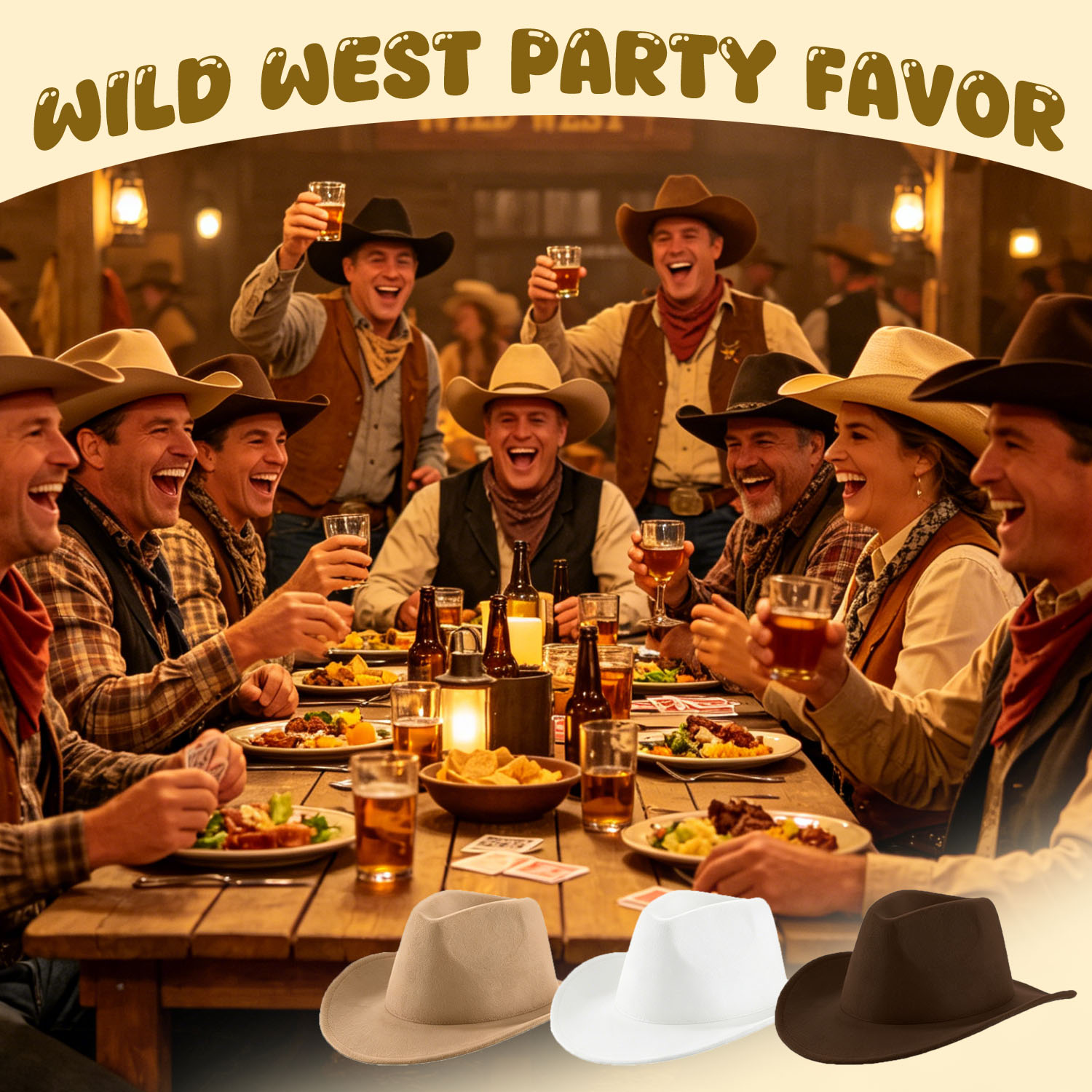 4-24Pcs Western Cowboy Hat for - Musical Instrument Jazz recension och pris