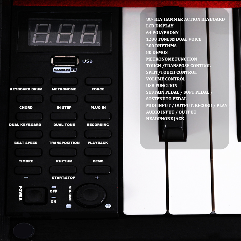Price Keyboard Piano Wooden Mu - Musical Instrument Keyboard Price recension och pris