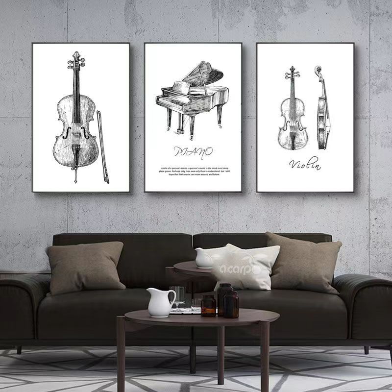 Canvas Painting Modern Minimal - Musical Instrument Manufacturers recension och pris