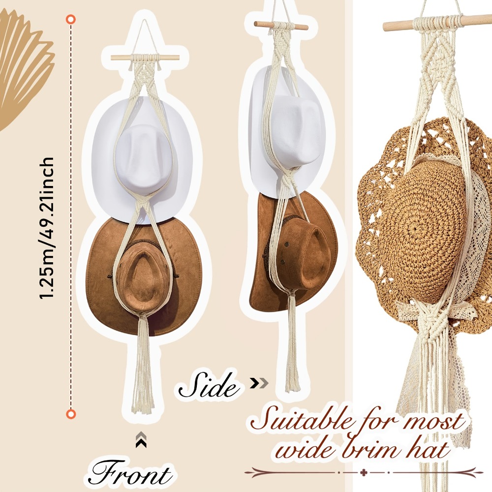 Bohemian Macrame Hat Hanger Ha - Musical Instrument Jazz recension och pris