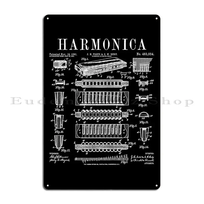 Harmonica Player Mouth Organ M - Musical Instrument Sign recension och pris