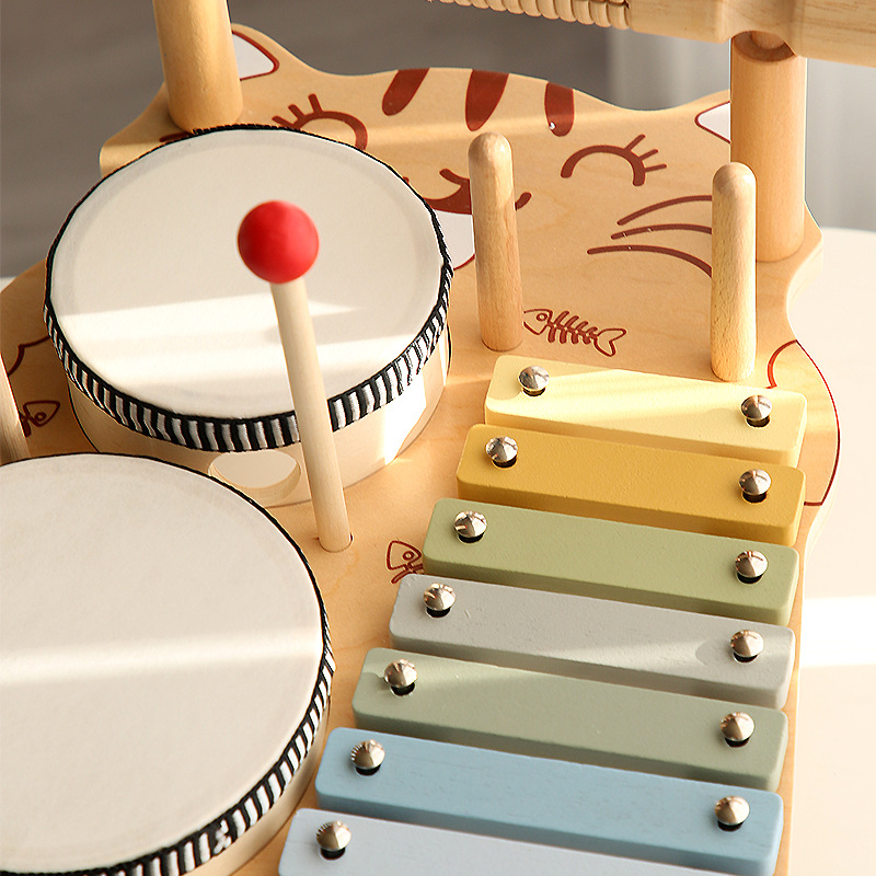 Montessori Educational Toys Wo - Musical Instrument Xylophone recension och pris