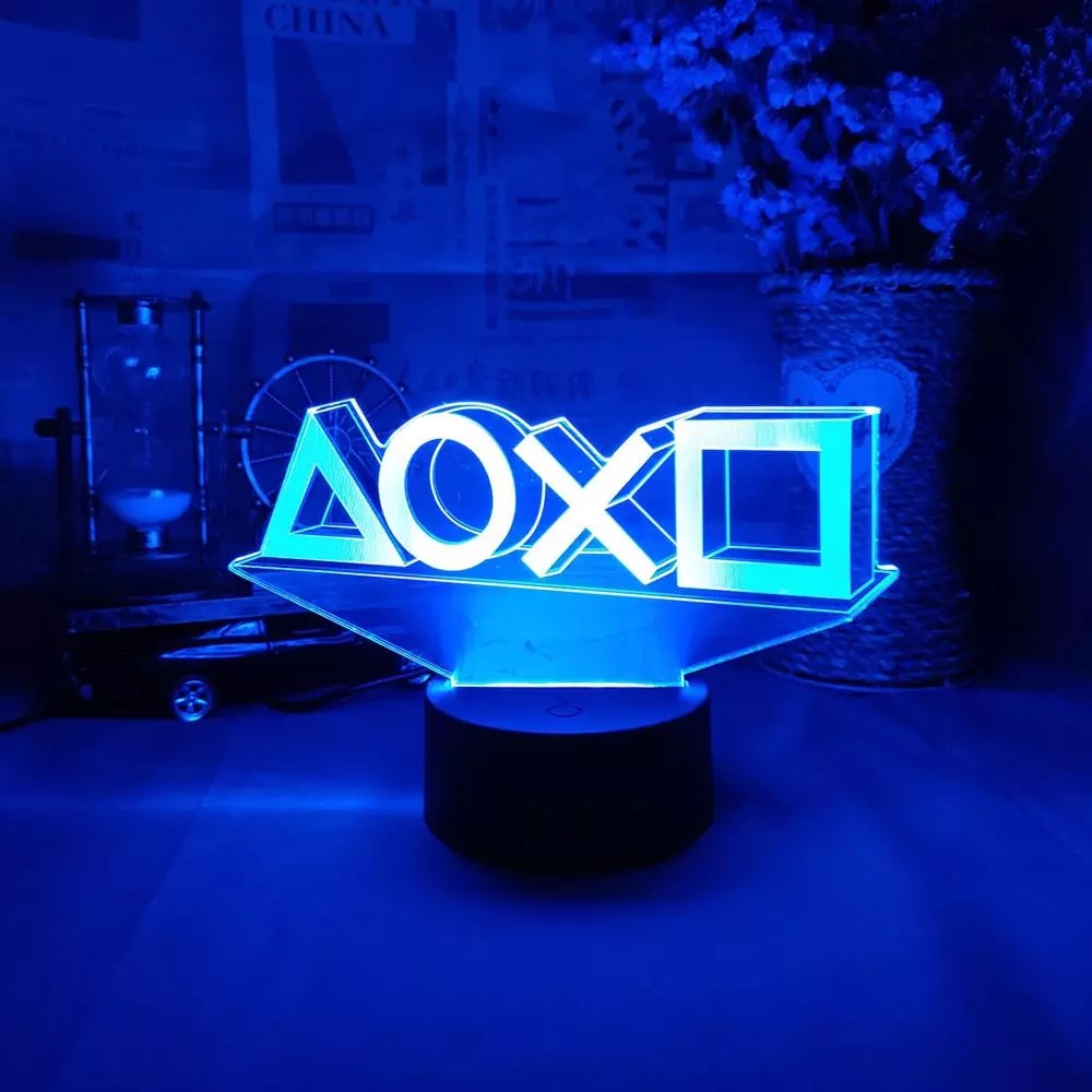 Colorful Game Icon Lamp for PS - Musical Instrument Sign recension och pris