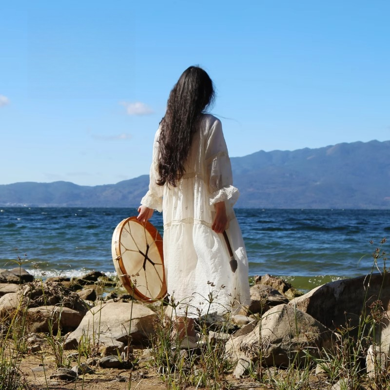 Shamanic Drum Circle Sheepskin - Musical Instrument Of India recension och pris