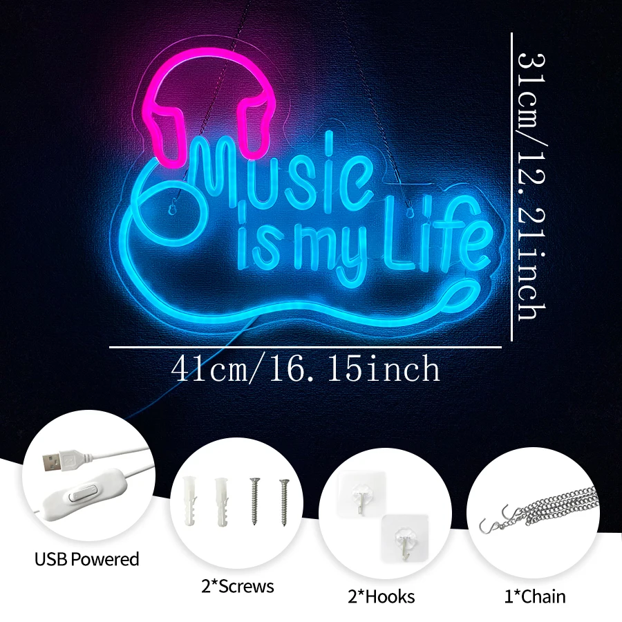 Bedroom,Studio,Music Party,Man - Musical Instrument Sign recension och pris